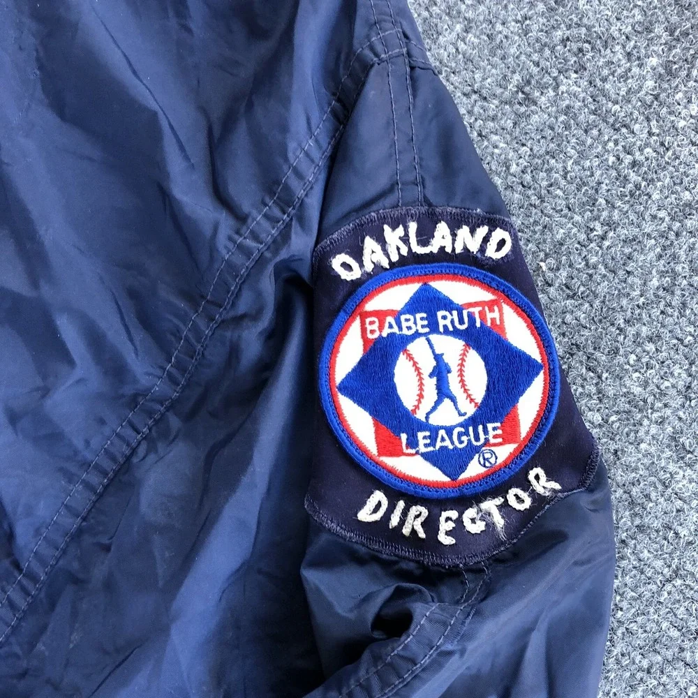 Vintage Rare Oakland Babe‎ Ruth League Director Mens Size S Windbreaker Jacket